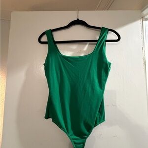 Green Sleeveless Bodysuit